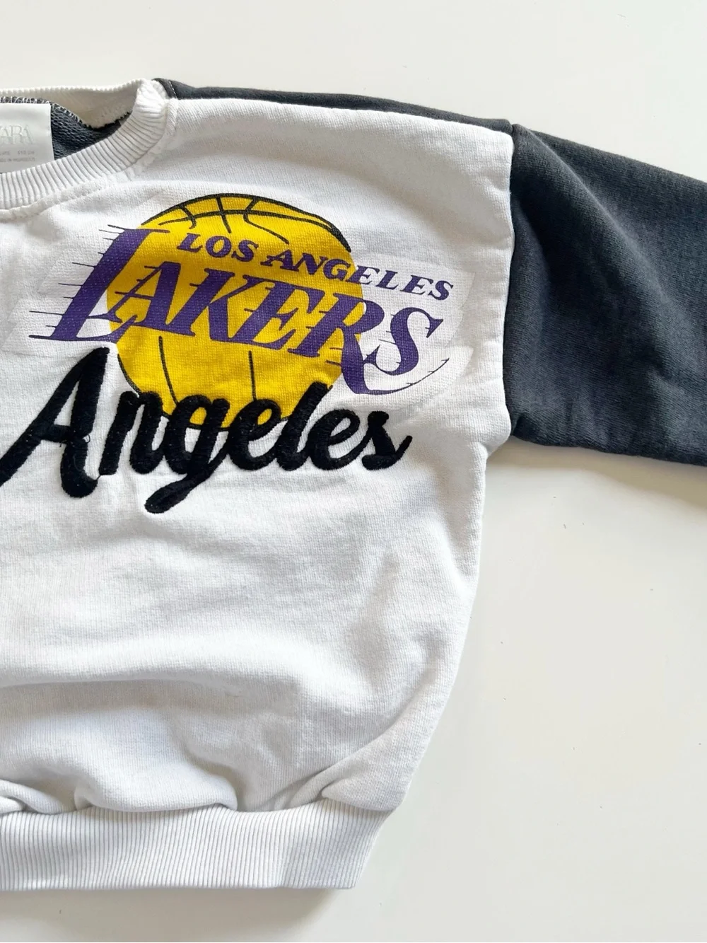 Zara Kids x NBA Los Angeles Lakers Basketball Boxy Sweatshirt | Size 5